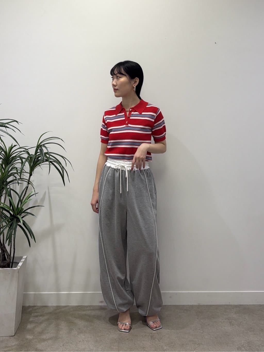 rinaさんの「INDIVI｜ジャカードポロニット」を使ったコーディネート