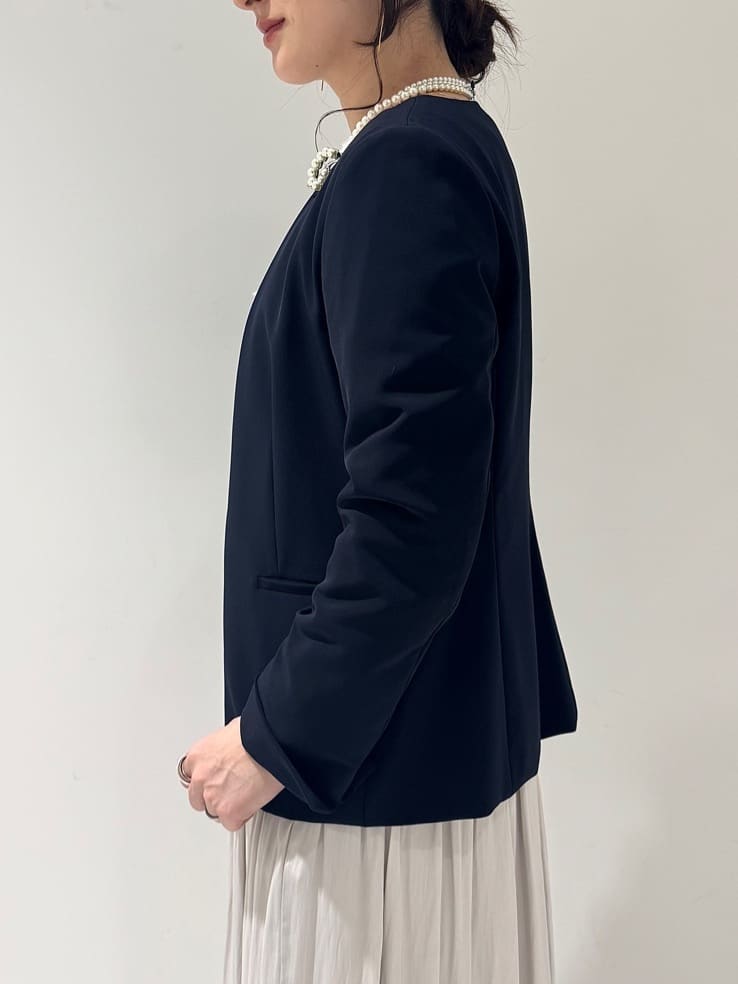 そんさんの「INDIVI｜【通勤スーツ／洗える】ストレッチカラーレスジャケット」を使ったコーディネート