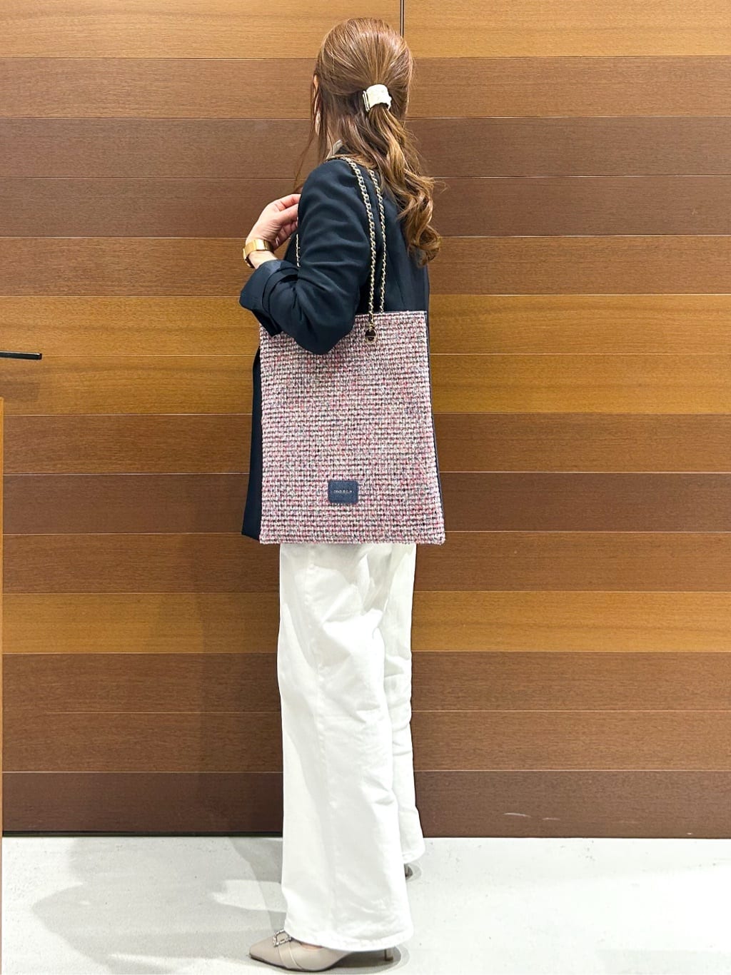 yumiさんの「OPAQUE.CLIP｜金ボタンダブルブレストテーラードジャケット／セットアップ対応【洗える】」を使ったコーディネート