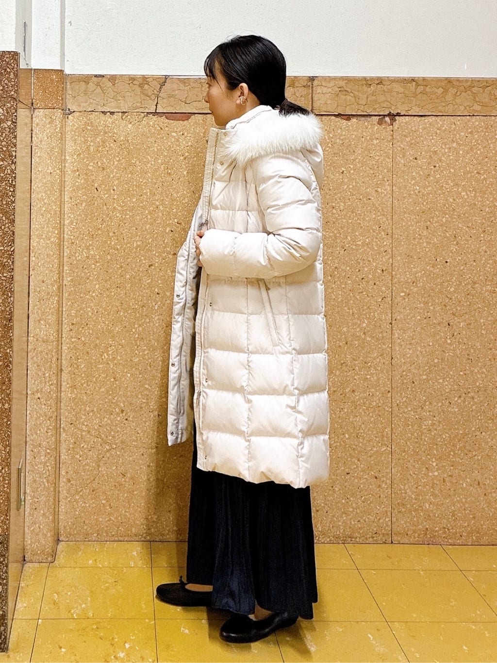 hattoriさんの「INDIVI｜【洗える／華やか】袖プリーツニット」を使ったコーディネート