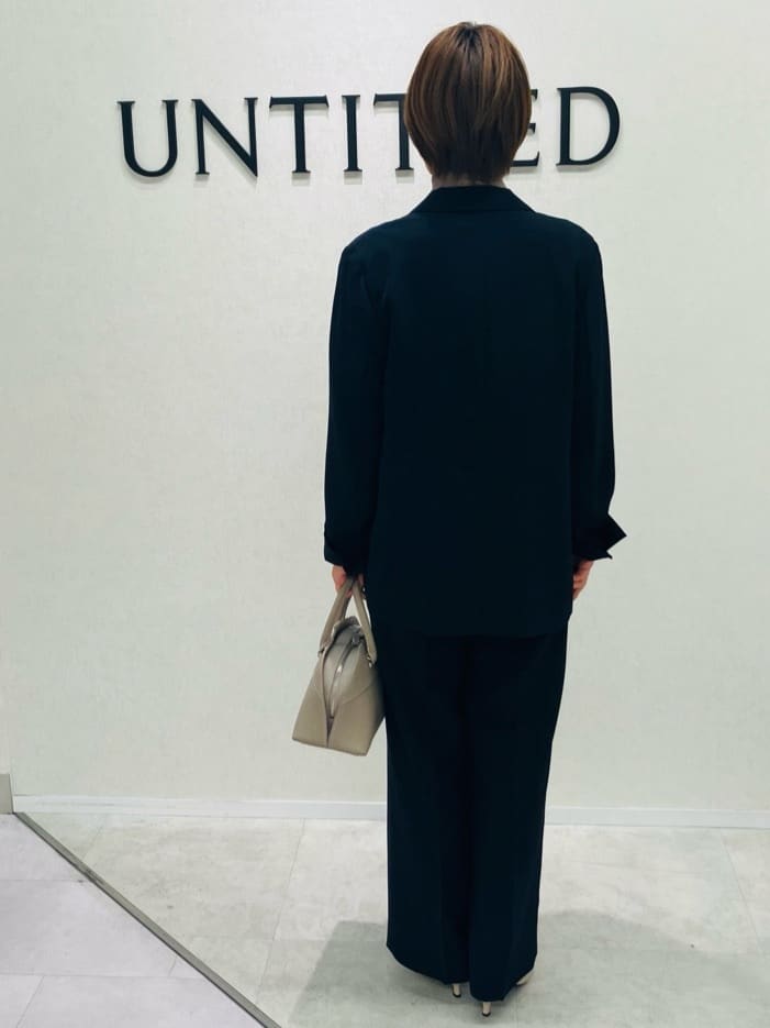 yukiさんの「UNTITLED｜【新色追加/セットアップ可】エアリー ダブルブレストジャケット」を使ったコーディネート