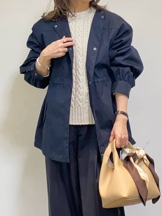 tomoさんの「UNTITLED｜【洗える】スポンディッシュ ケーブル柄ニット」を使ったコーディネート