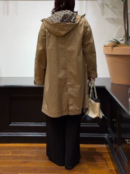 Asamiさんの「DRESSTERIOR｜【ウォッシャブル/撥水素材】撥水フーテッドツイルコート」を使ったコーディネート