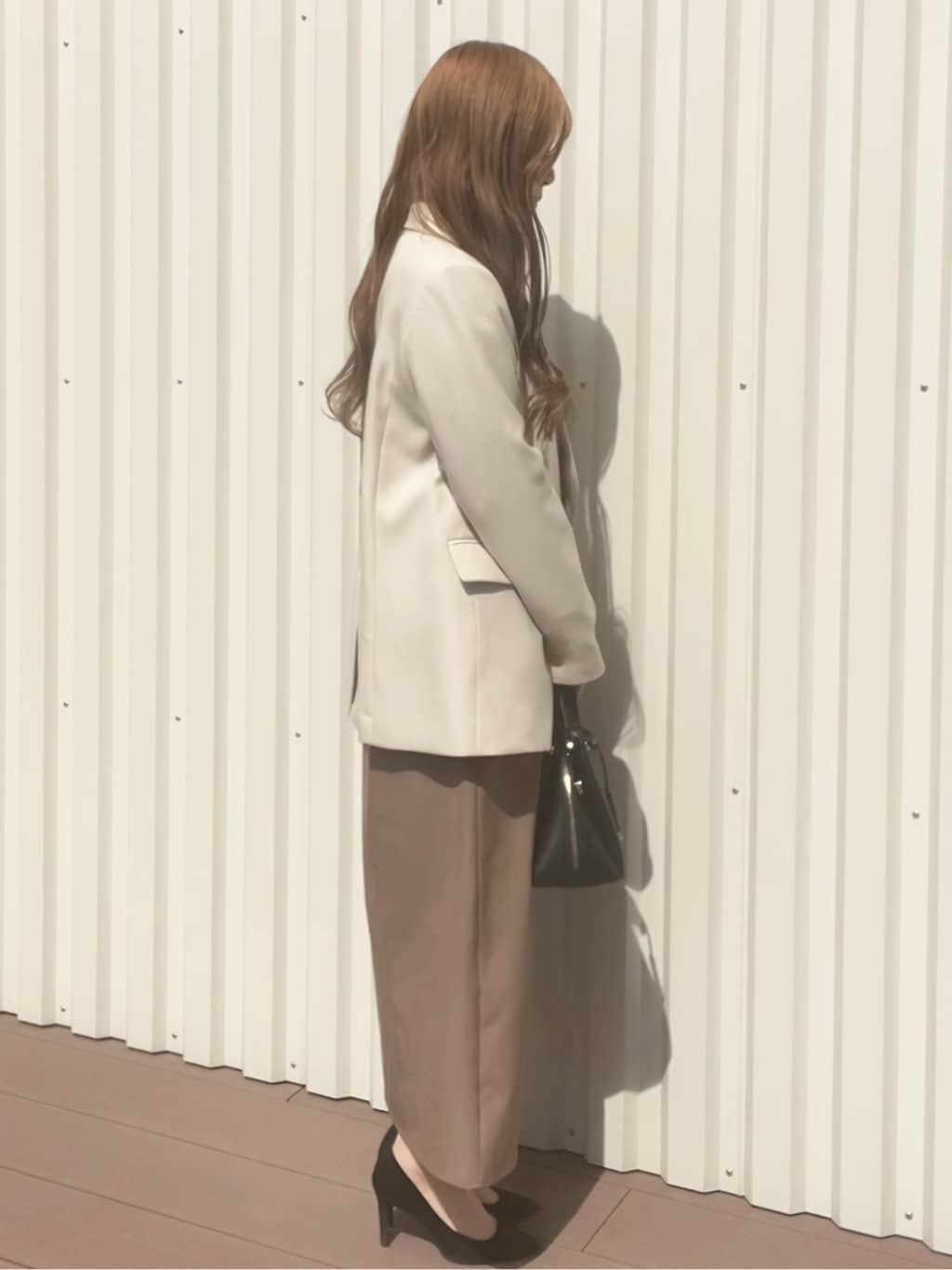 Ramuさんの「OPAQUE.CLIP｜金ボタンダブルブレストテーラードジャケット／セットアップ対応【洗える】」を使ったコーディネート