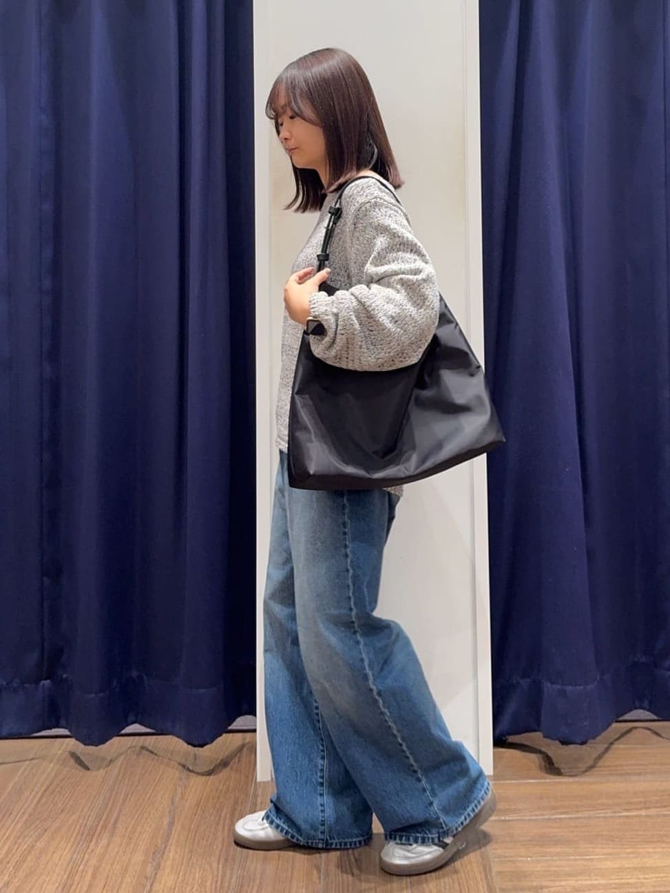 cherryさんの「THE SHOP TK｜MIXカラーで軽やかに テープヤーンニット」を使ったコーディネート