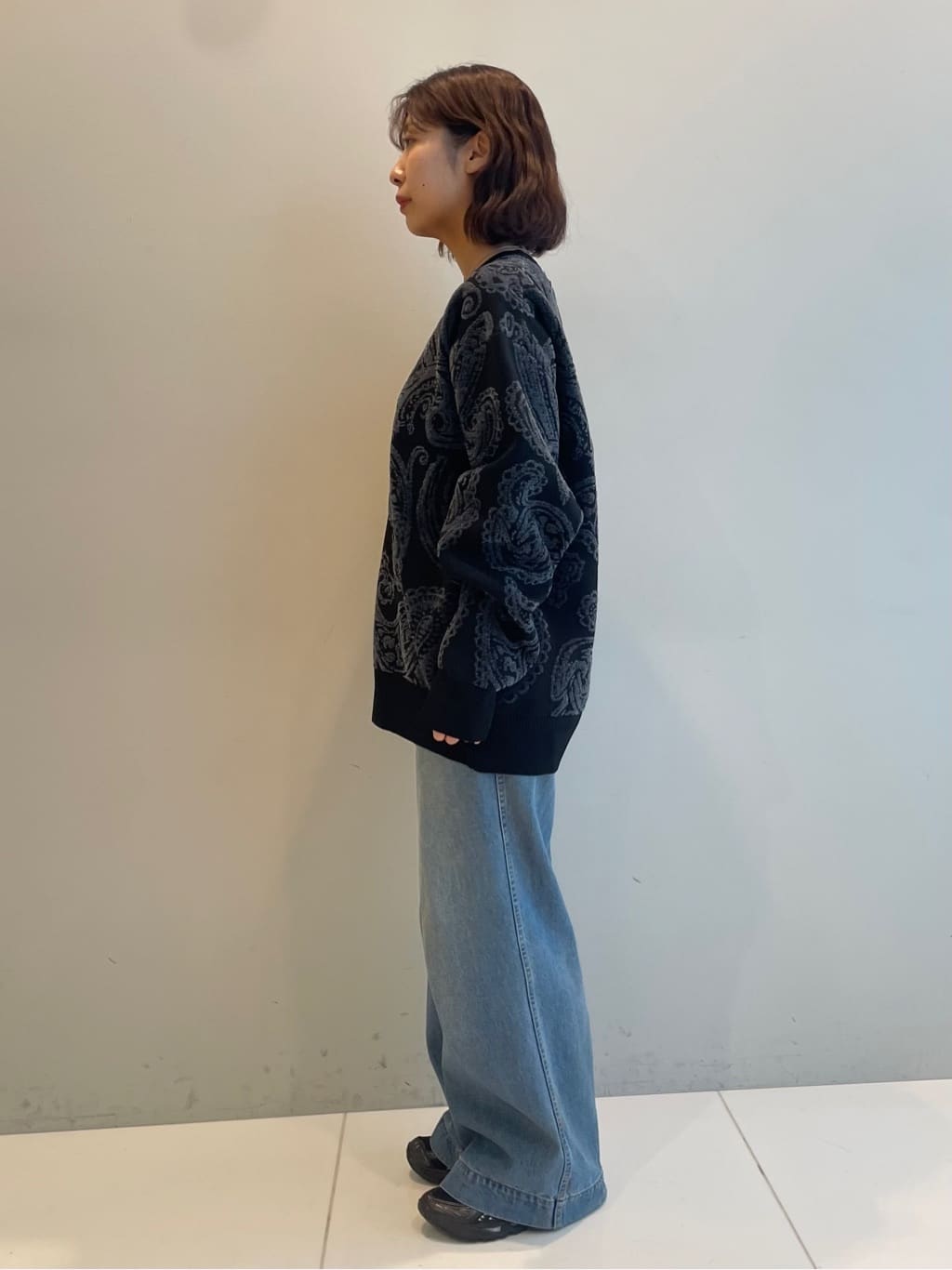 abeさんの「tk.TAKEO KIKUCHI｜【洗える】ペイズリーニットプルオーバー」を使ったコーディネート