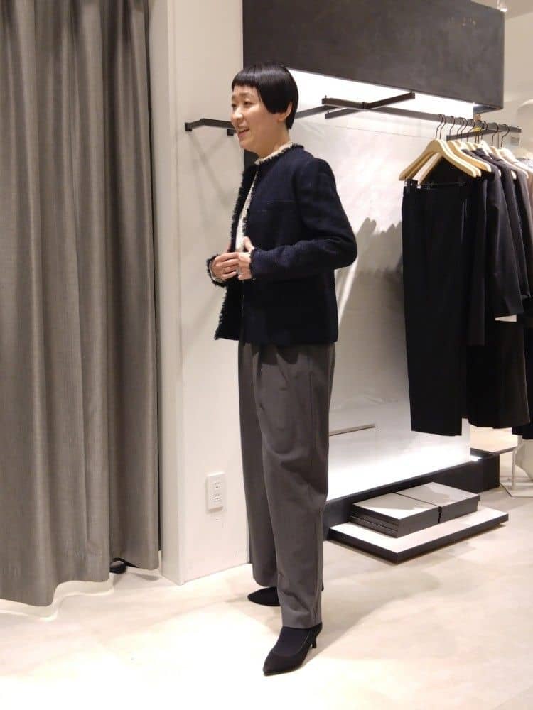 まちこさんの「UNTITLED｜【仕事着/スーツ】ファンシーツイード ジャケット」を使ったコーディネート