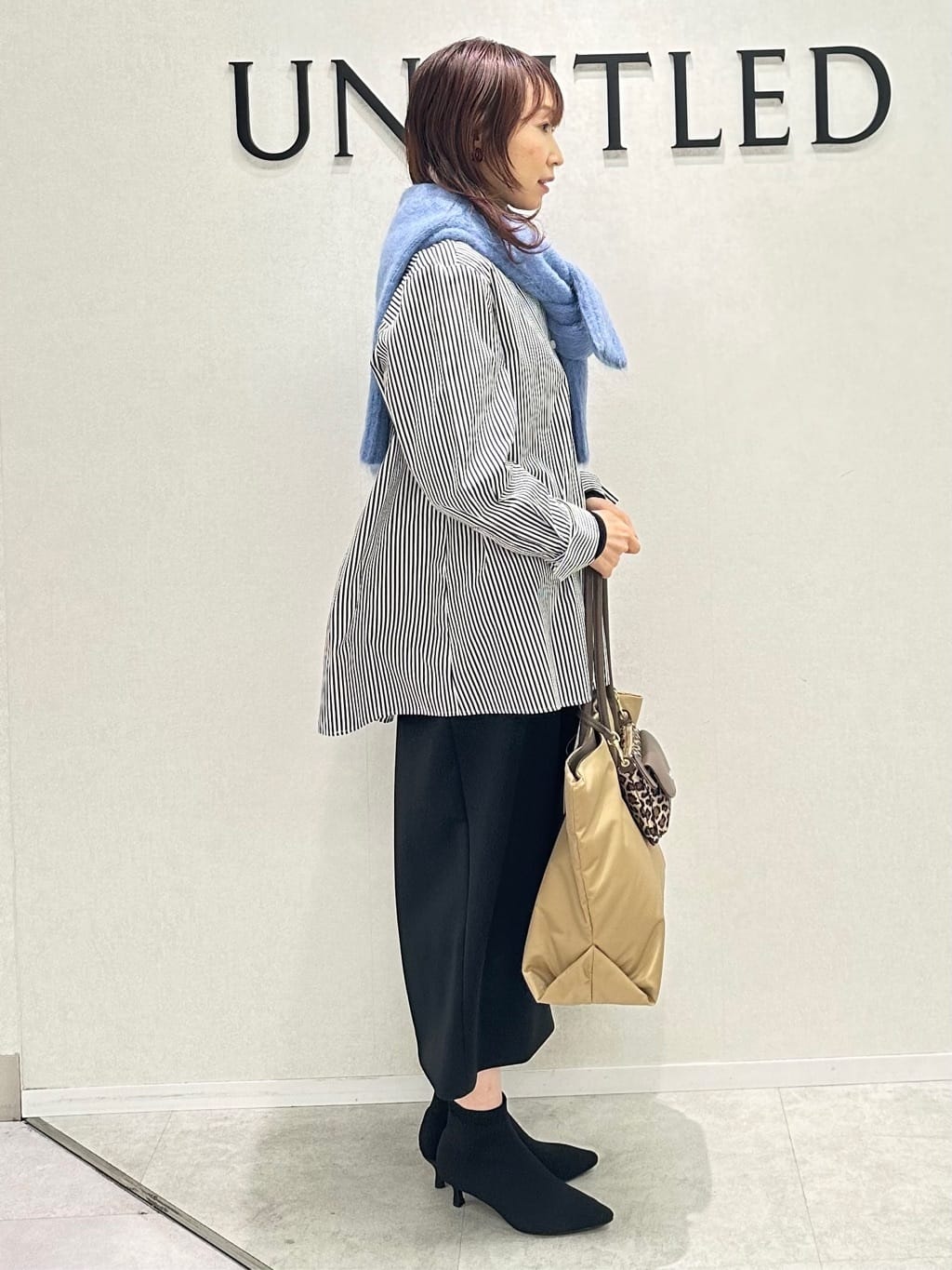 Miwaさんの「UNTITLED｜【ゆったり】アルパカ混シャギー カーディガン」を使ったコーディネート