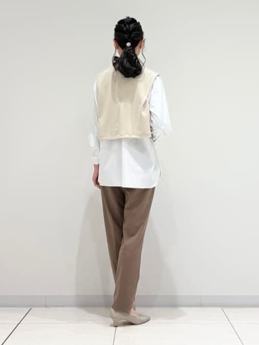 kayoさんの「INDIVI｜【洗える／UVケア】レイヤード風デザイントップス」を使ったコーディネート