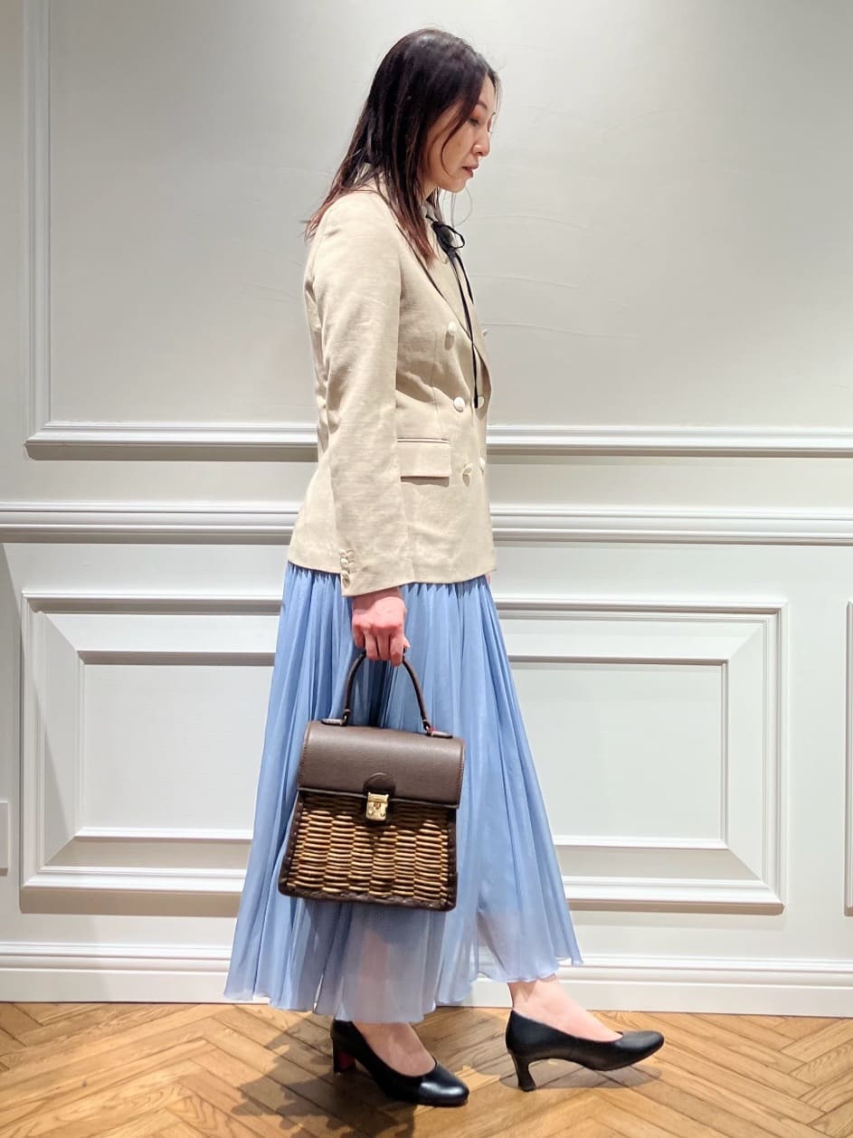 TSUKUIさんの「DRESSTERIOR｜【セットアップ可】リネンブレンドダブルブレストジャケット」を使ったコーディネート
