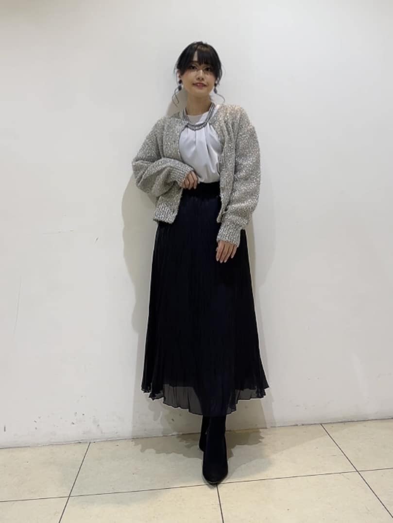 watanabeさんの「UNTITLED｜【ラメ風/着映え】ファンシーヤーン カーディガン」を使ったコーディネート