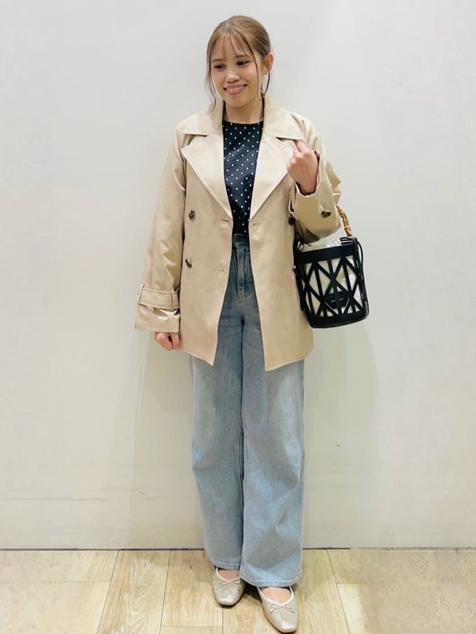 Ririさんの「index｜ミドルトレンチコート【洗濯機OK】」を使ったコーディネート