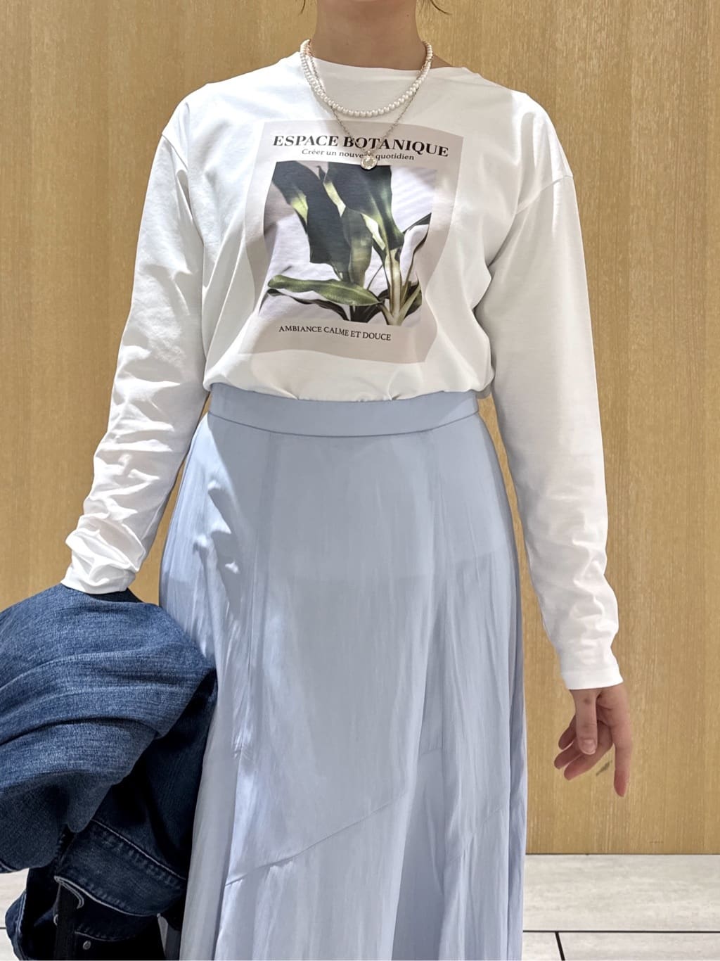 nanaさんの「UNTITLED｜【コットン100/洗える】フォトロングTシャツ」を使ったコーディネート