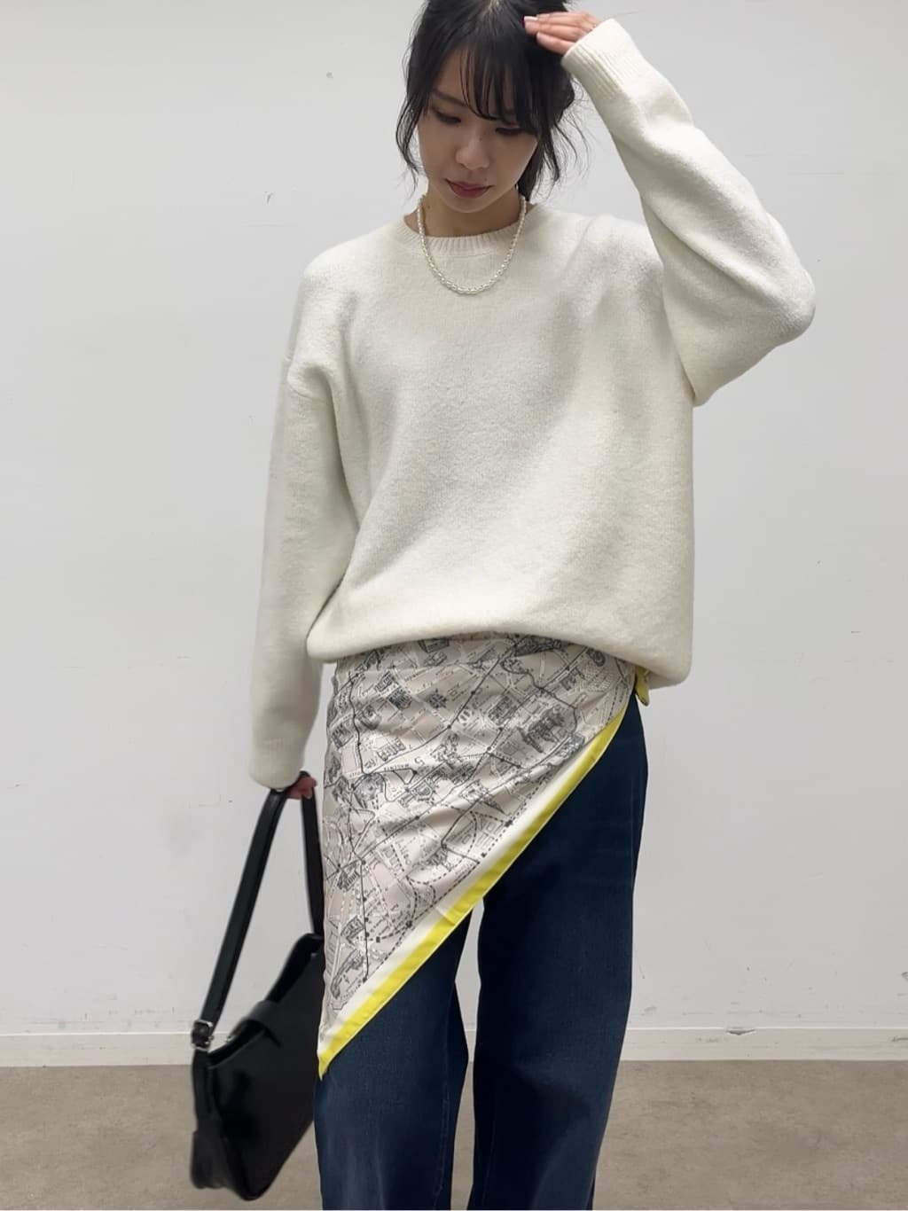 cotaniさんの「SHOO･LA･RUE｜【3WAY】フェイクパールネックレス」を使ったコーディネート