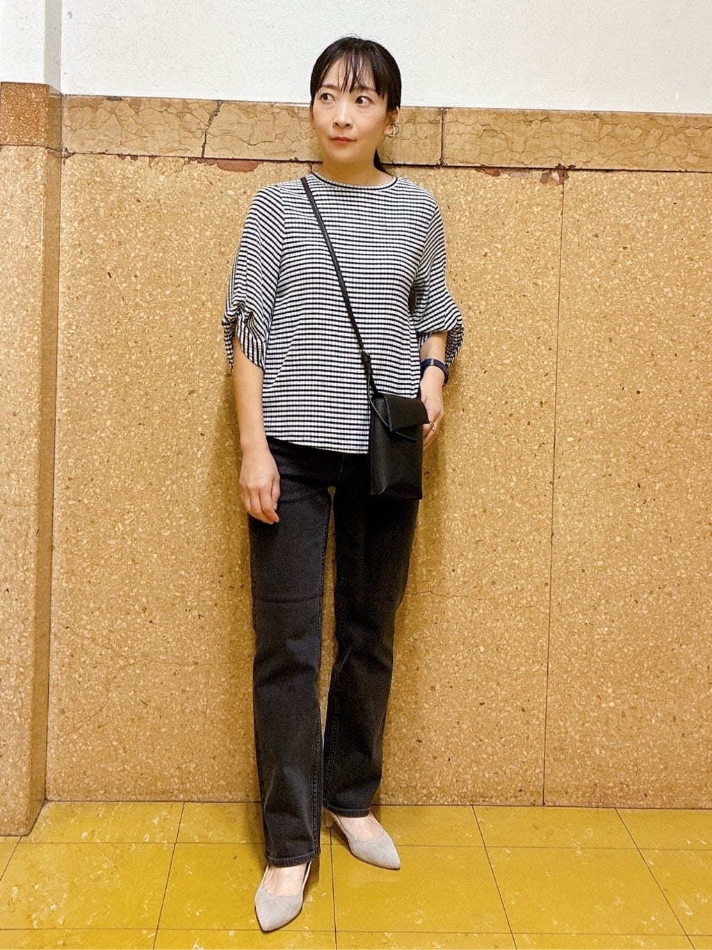 hattoriさんの「INDIVI｜【UVケア／吸汗速乾】凹凸素材ねじり袖トップス」を使ったコーディネート