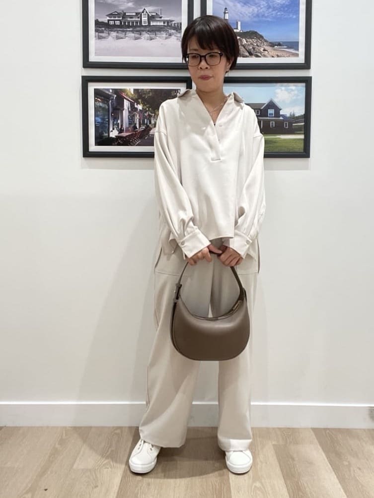 Naoさんの「Dessin｜【2点セット・洗える】メランジツイルセットアップ」を使ったコーディネート