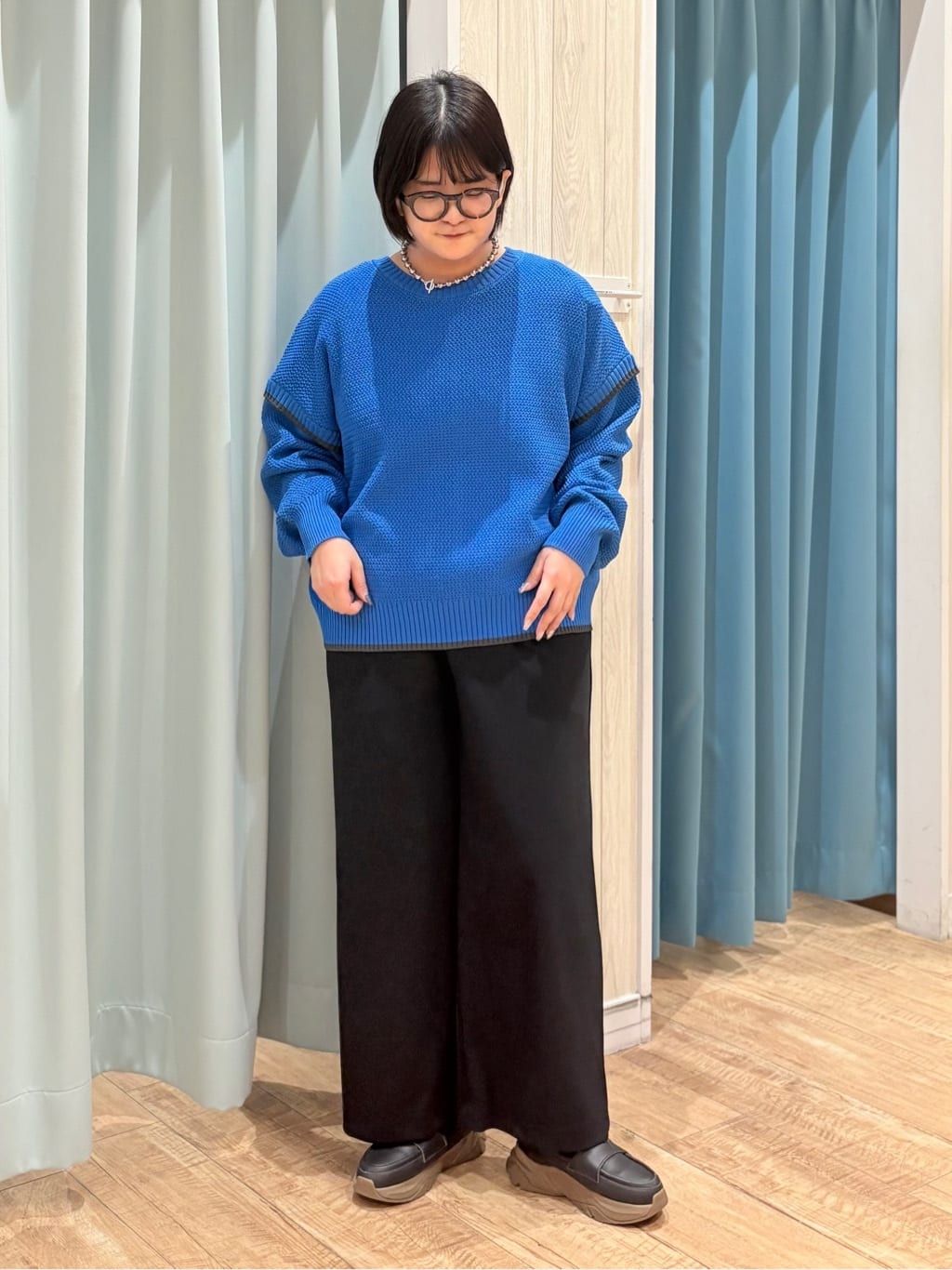 砂糖さんの「SHOO･LA･RUE｜ビッグボールチェーンネックレス」を使ったコーディネート