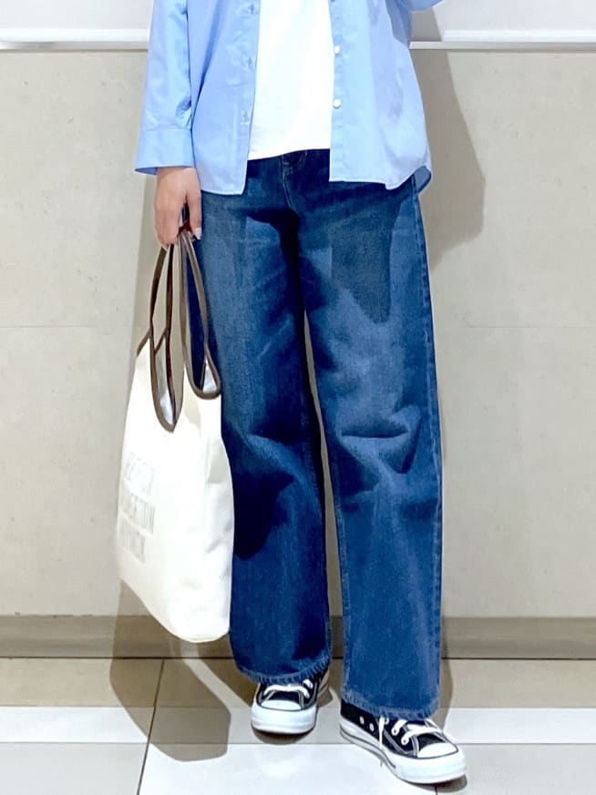 eriko さんの「Dessin｜【洗える】シャツテールロングTシャツ」を使ったコーディネート