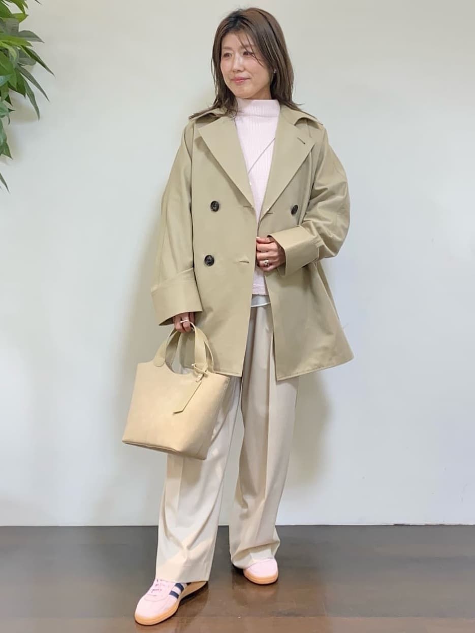 tomoさんの「UNTITLED｜【洗える】スポンディッシュ ボトルネックニット」を使ったコーディネート
