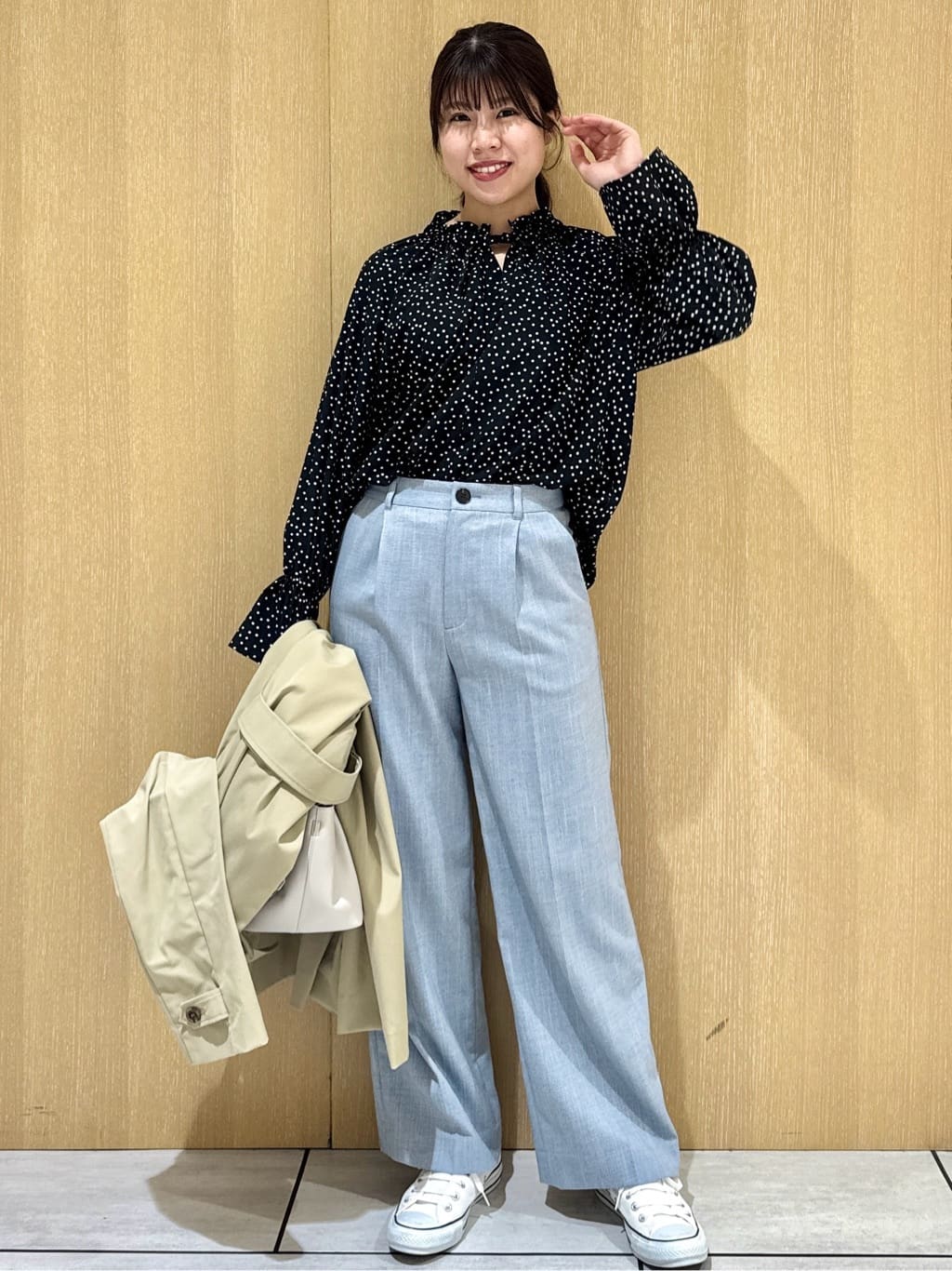 nanaさんの「UNTITLED｜◆【はっ水/洗える】タスランステンカラーコート」を使ったコーディネート