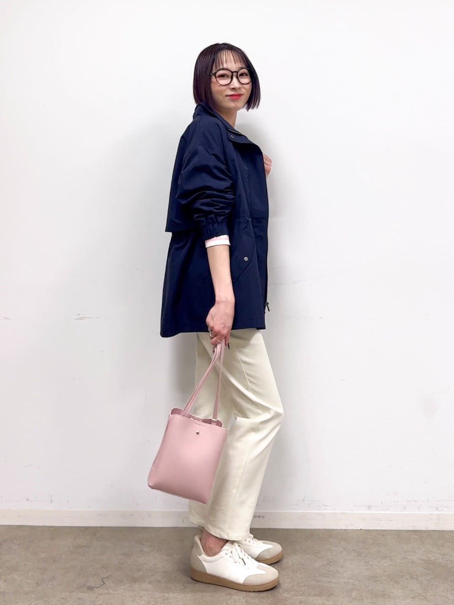 𝐜𝐡𝐢𝐤𝐚さんの「SHOO･LA･RUE｜【S-LL/洗濯機可】着こなしいろいろ 首元すっきりボートネック ボーダーロンT」を使ったコーディネート