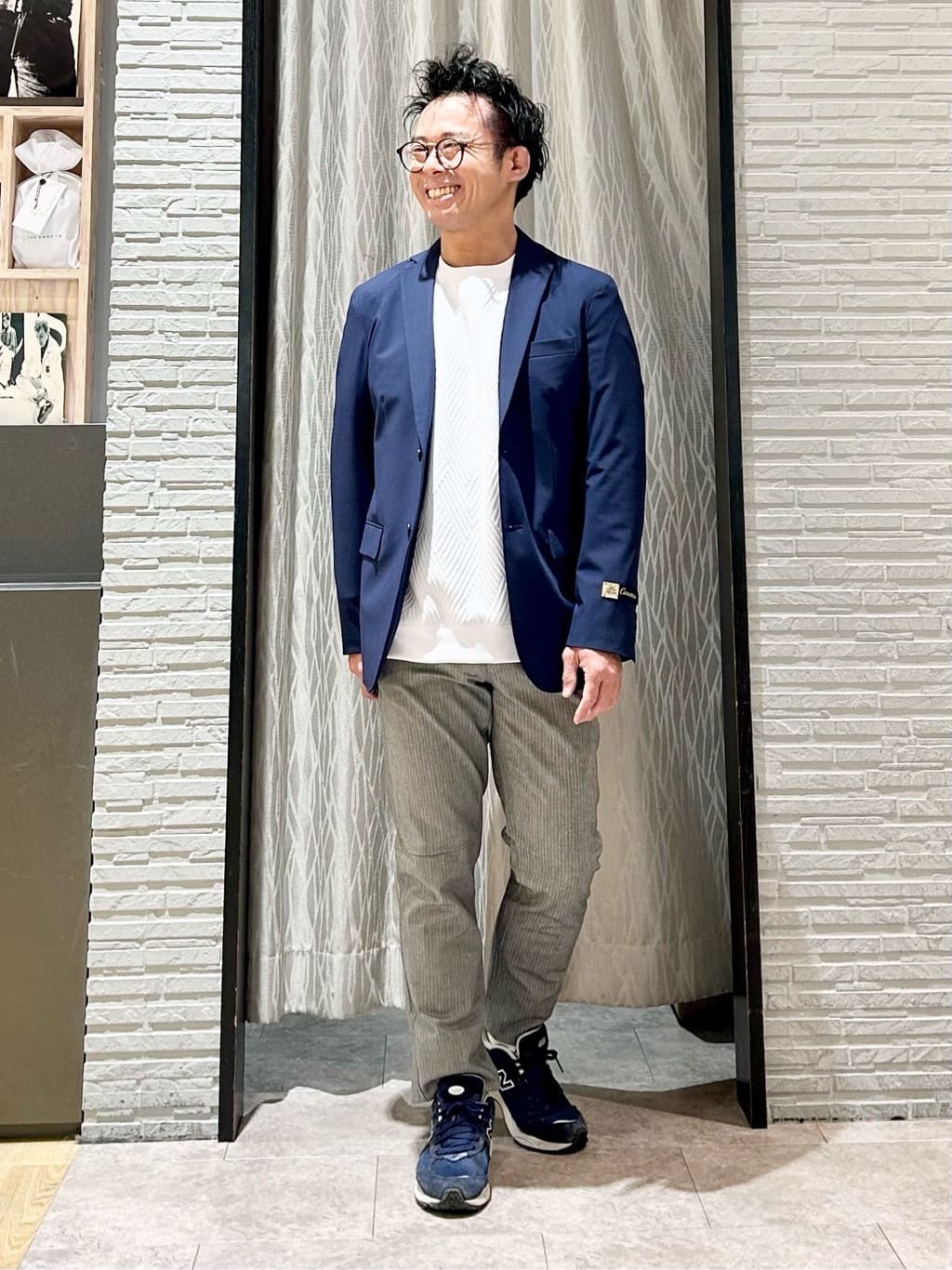 KENJI Iさんの「THE SHOP TK｜CARREMAN/キャリーマン ジャケット セットアップ可／洗濯機OK」を使ったコーディネート