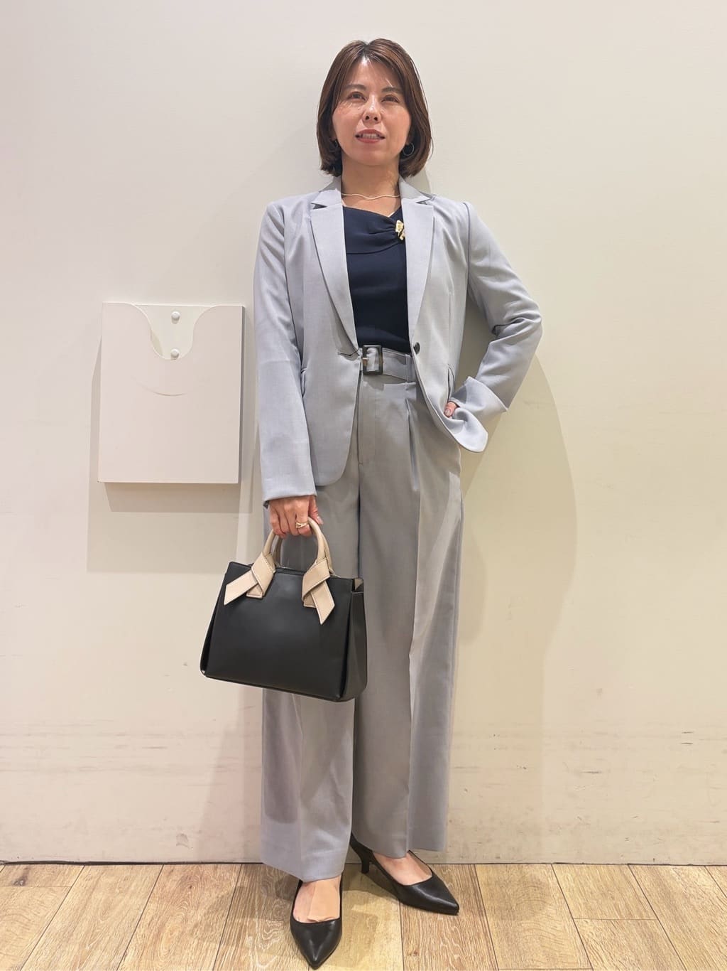 YUKOさんの「index｜ストレッチテーラードジャケット／セットアップ対応【洗濯機OK】」を使ったコーディネート