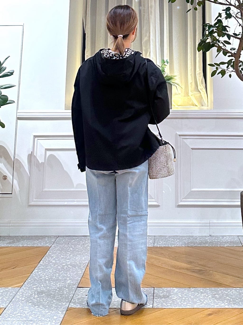 なべこさんの「DRESSTERIOR｜【ウォッシャブル/撥水素材】撥水ツイル マウンテンパーカー」を使ったコーディネート