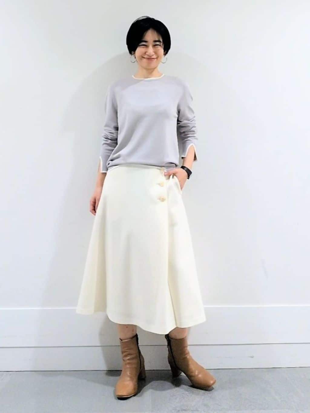 ミズタさんの「UNTITLED｜【アンサンブル可/洗える】ウォームスパンニット」を使ったコーディネート