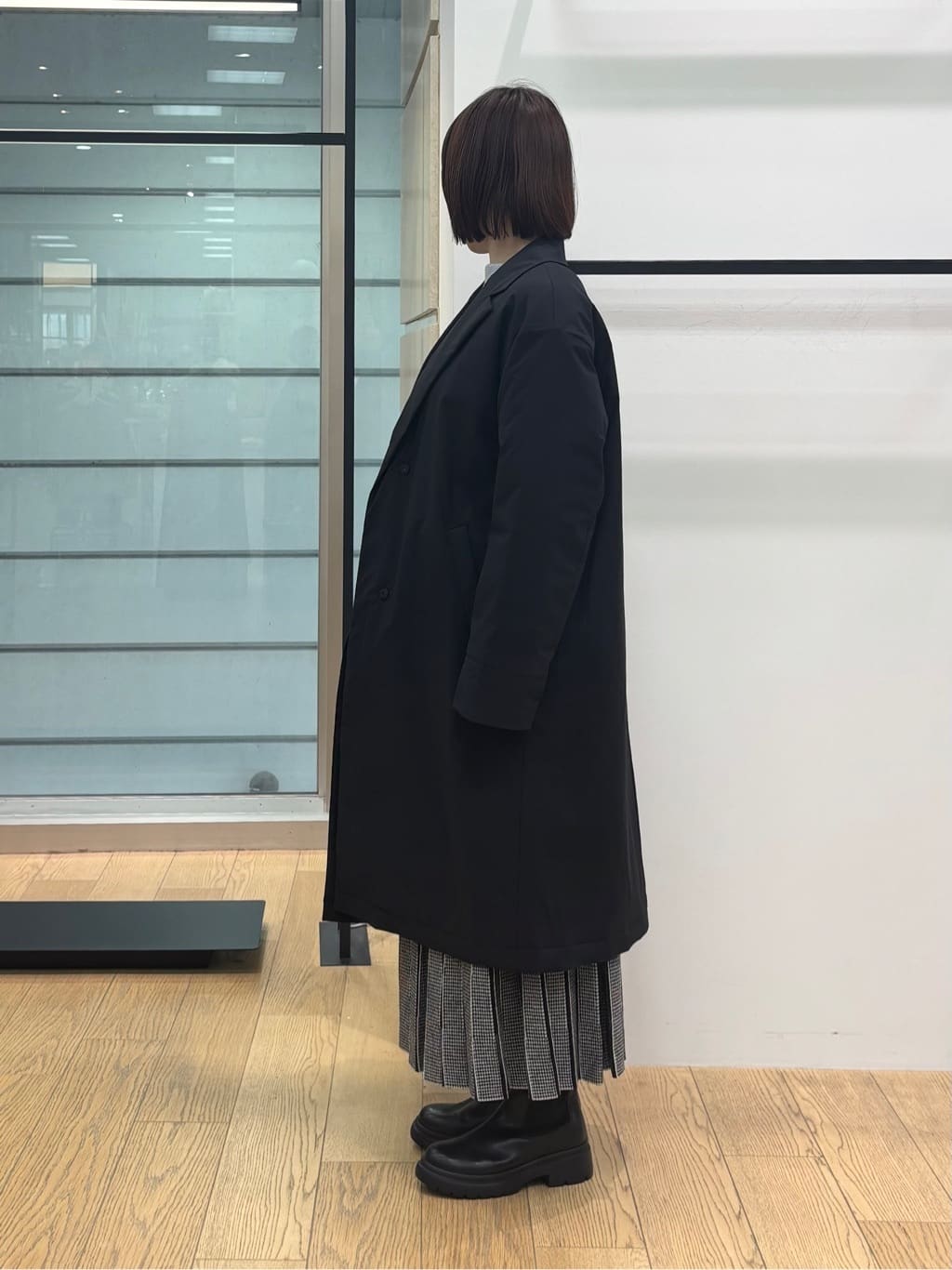 asamiさんの「INDIVI｜【洗える／SETUP可能】ジャカードニット プリーツスカート」を使ったコーディネート