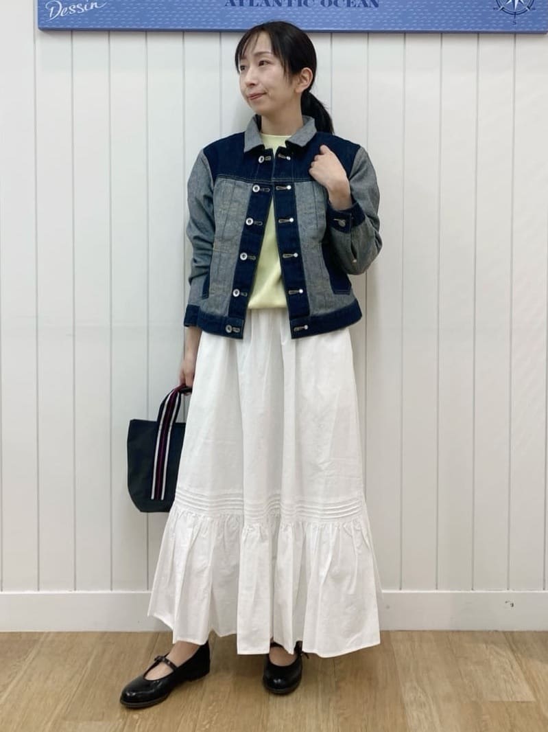yoshiさんの「Dessin｜【ユニセックス/2WAY】リバーシブルデニムジャケット」を使ったコーディネート