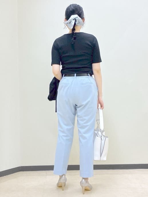  beni_gingerさんの「Reflect｜【インナーにおすすめ◎】クルーネックストレッチリブトップス」を使ったコーディネート