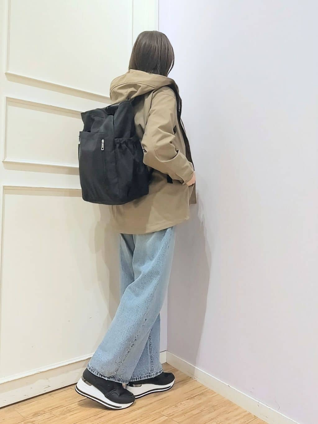 miomioさんの「SHOO･LA･RUE｜ヒールアップスニーカー」を使ったコーディネート