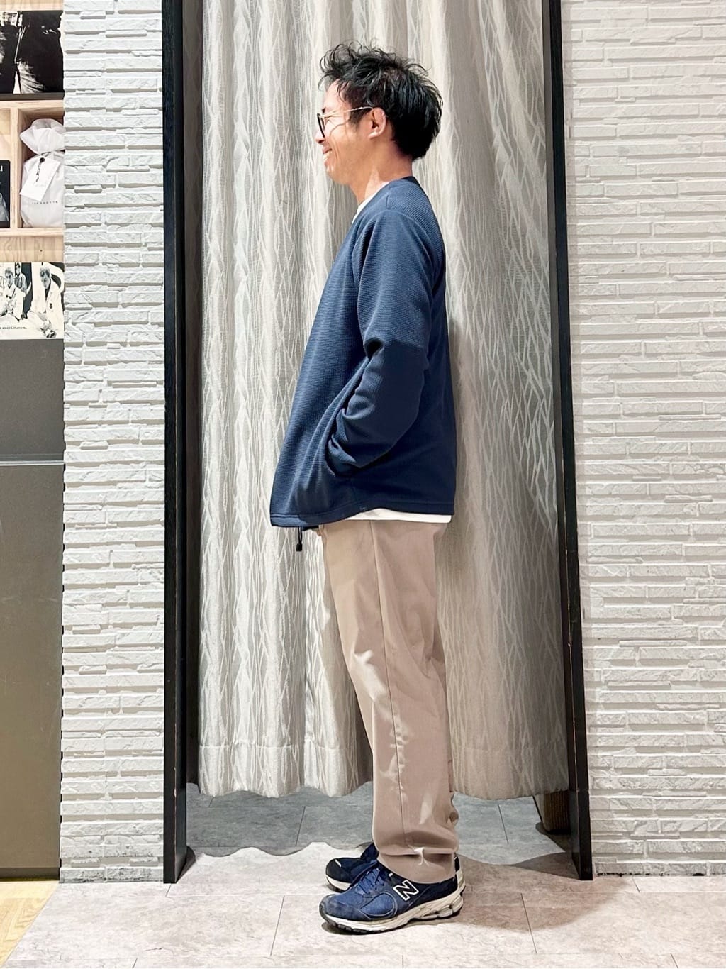 KENJI Iさんの「THE SHOP TK｜【2点セット】カーディガン＋半袖Tシャツ 洗濯機OK」を使ったコーディネート