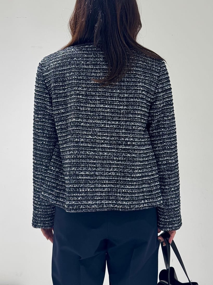 そんさんの「INDIVI｜【セレモニー／洗える】ミックスツイードライトジャケット」を使ったコーディネート