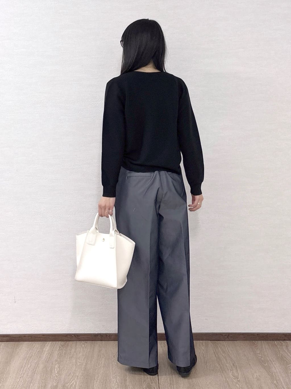 sachikoさんの「OPAQUE.CLIP｜【UV】ボートネックガーターニット《6col／洗濯機OK》」を使ったコーディネート