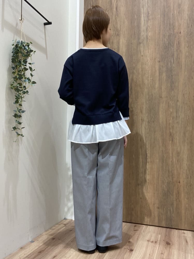 まなしぃさんの「grove｜【ひんやり/洗濯機OK】きれい見えと快適さを両立する　春夏対応ワイドパンツ」を使ったコーディネート