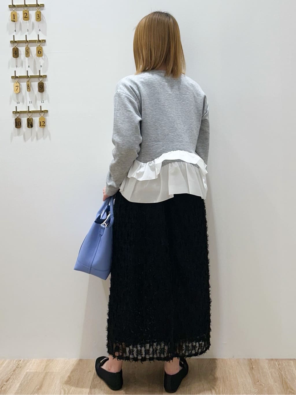 suzukaさんの「OPAQUE.CLIP｜裾フリルドッキングトップス【洗濯機OK】」を使ったコーディネート