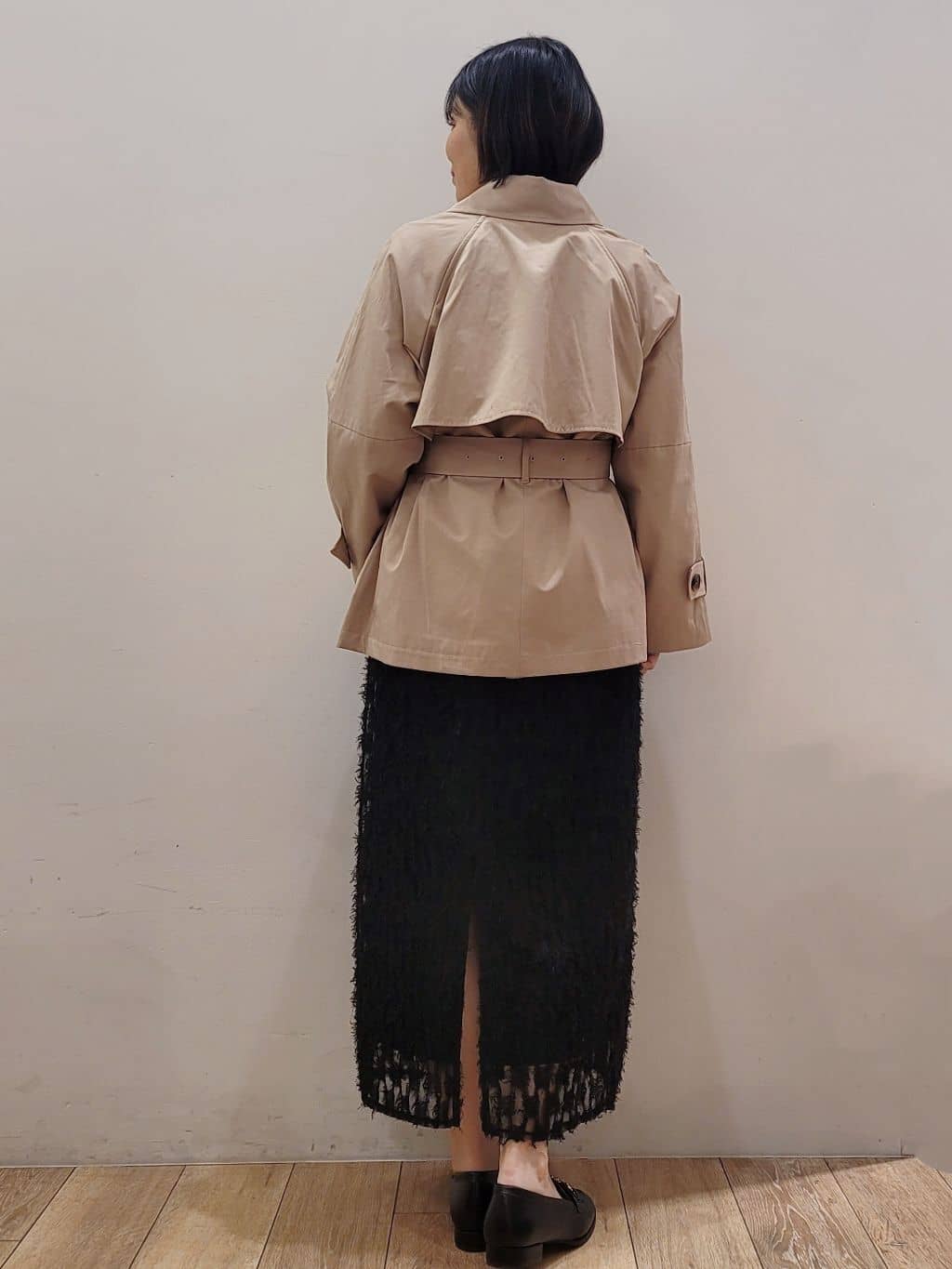yuyuさんの「OPAQUE.CLIP｜ミドルトレンチコート【洗濯機OK】」を使ったコーディネート