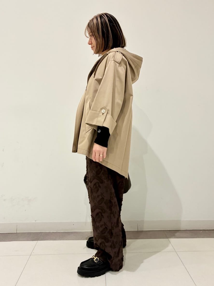 Reecoさんの「DRESSTERIOR｜【ウォッシャブル/撥水素材】Ａライン ショートモッズコート」を使ったコーディネート