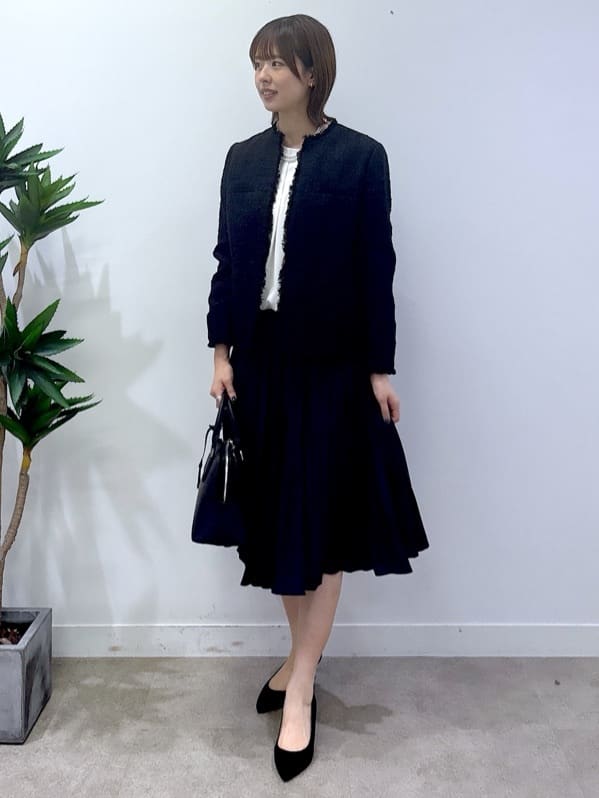 yukaさんの「UNTITLED｜【仕事着/スーツ】ファンシーツイード ジャケット」を使ったコーディネート