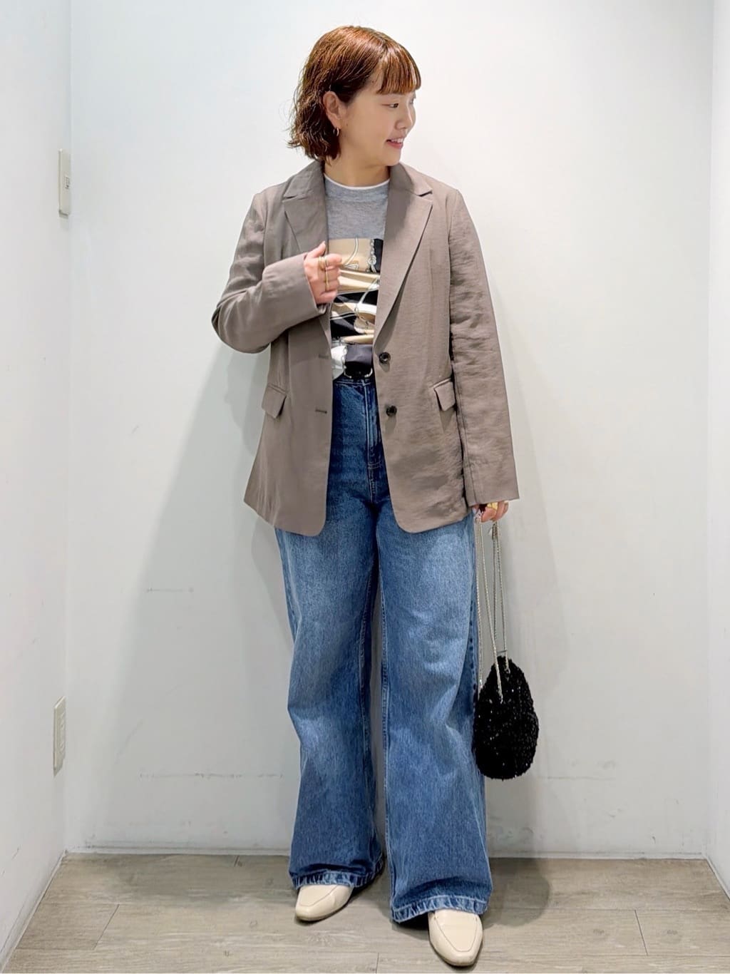 sumicaさんの「OPAQUE.CLIP｜配色レイヤードロングスリーブTシャツ【洗える】」を使ったコーディネート