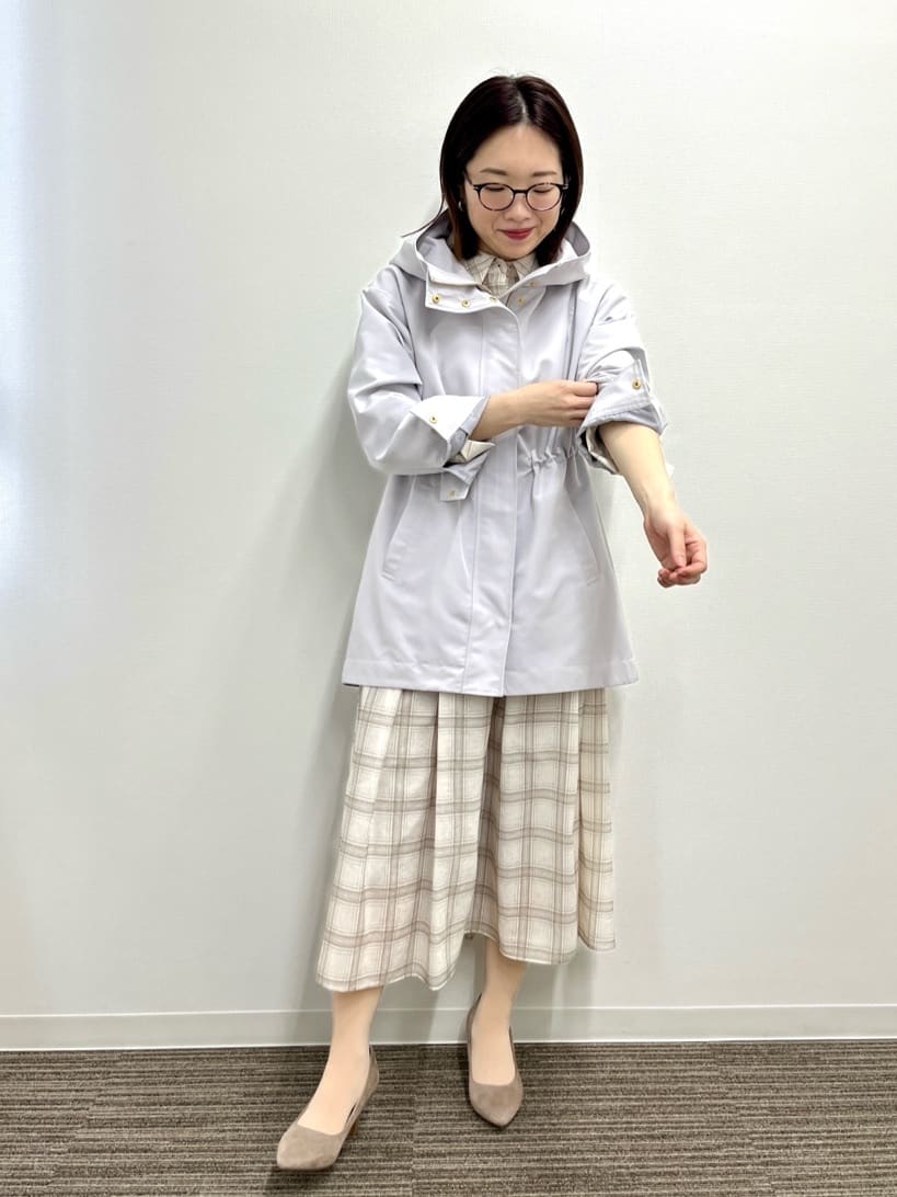 saoriさんの「【撥水・花粉防止／手洗い可】ミディアム丈マウンテンパーカー」を使ったコーディネート