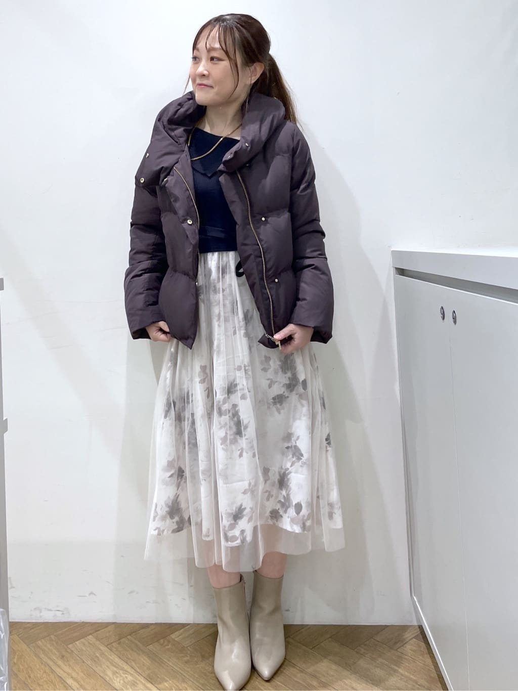 Junさんの「index｜KAWADAダウンショートコート【撥水／洗濯機OK／静電気防止裏地】《XS～LL》」を使ったコーディネート