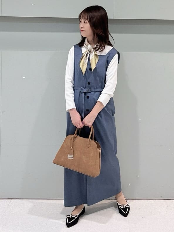 makiさんの「UNTITLED｜【洗える/七分袖】ボートネックコットンプルオーバー」を使ったコーディネート