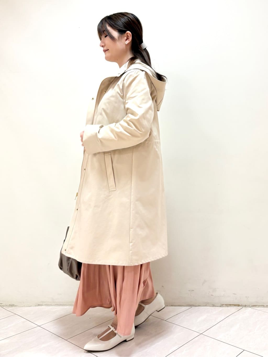 mikiさんの「Reflect｜【中綿ライナー付き】ライナー付きフーデッドロングコート」を使ったコーディネート
