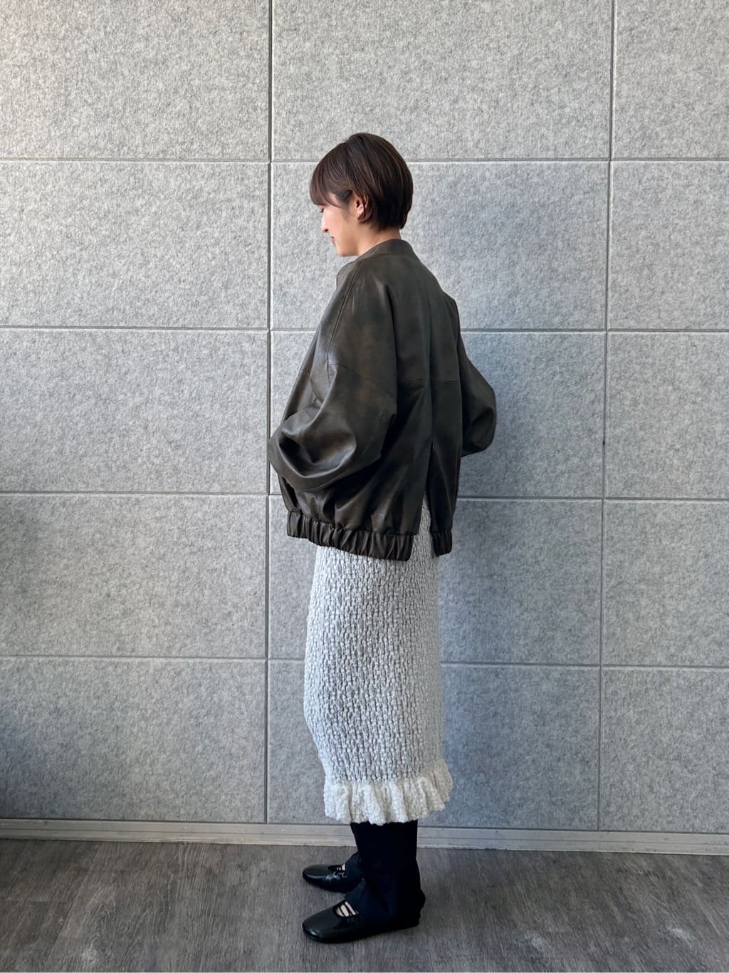 harunaさんの「CODE A｜【Re】grain zip over blouson」を使ったコーディネート