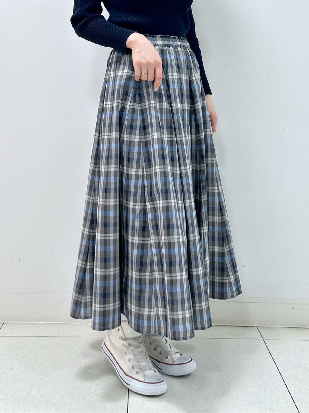 Kaiさんの「Dessin｜【洗える】ボートネックリブニット」を使ったコーディネート