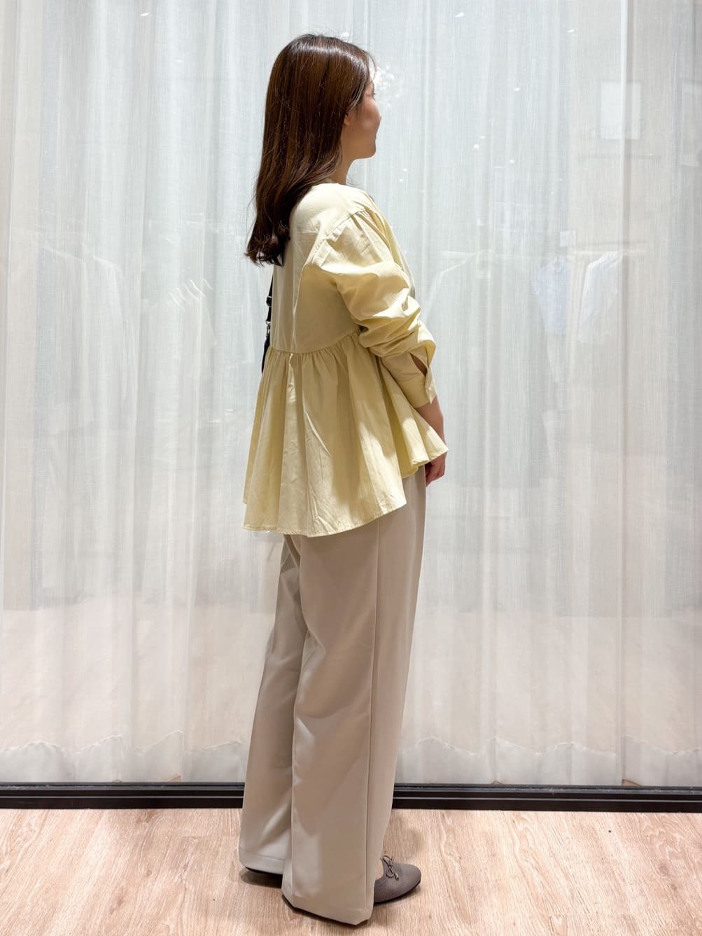 かなさんの「OPAQUE.CLIP｜フェイクパール華奢ネックレス」を使ったコーディネート