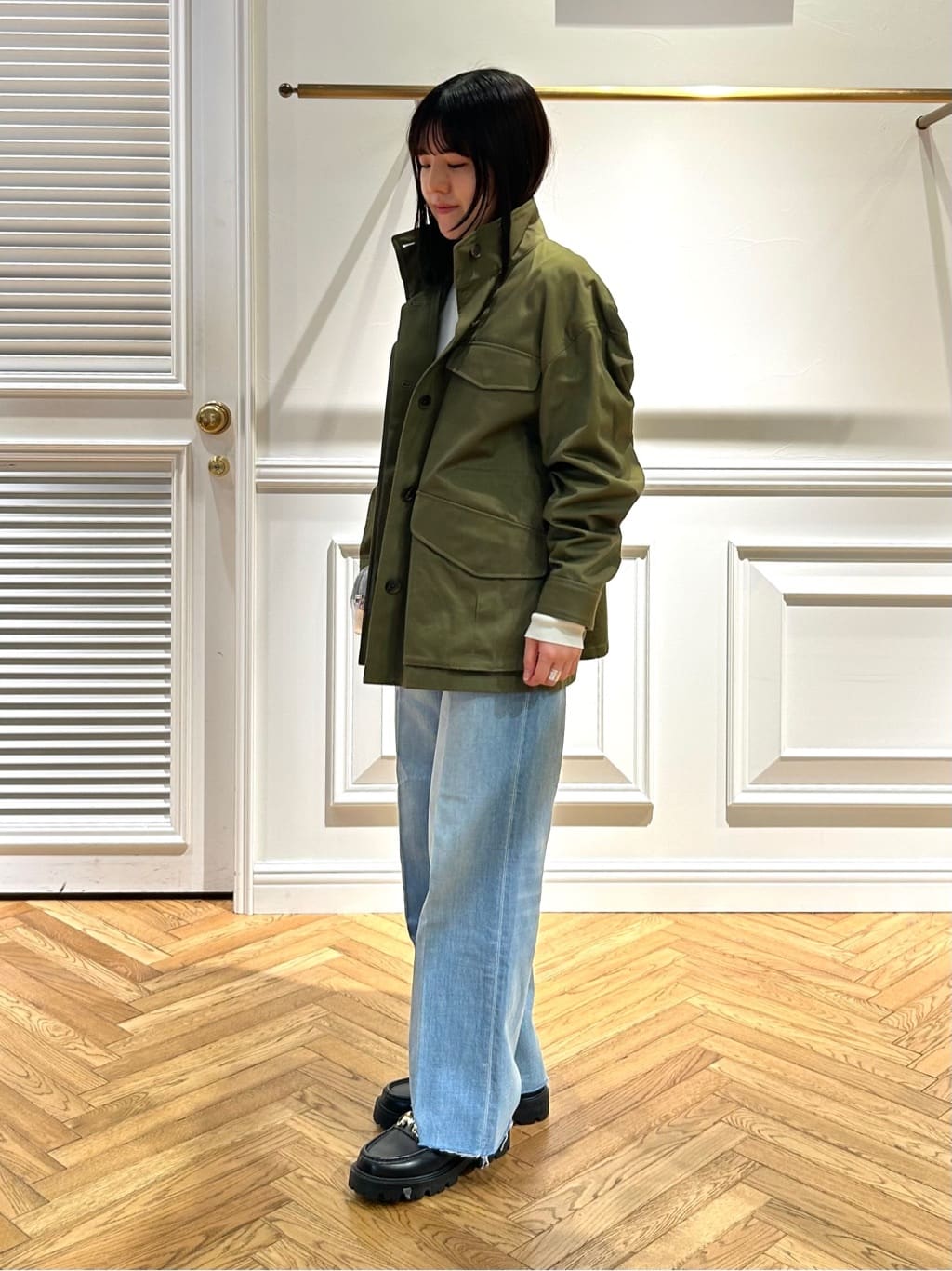 cocoさんの「DRESSTERIOR｜◆【ウォッシャブル】コットンフルニードルニット」を使ったコーディネート